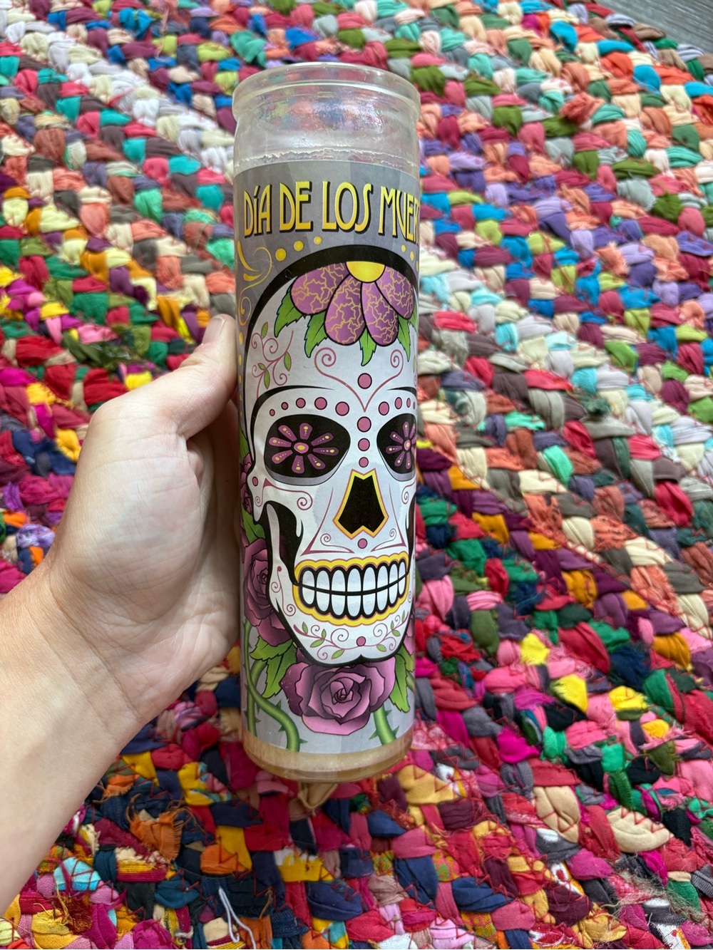 DAY OF THE DEAD DECORATIVE CANDLE